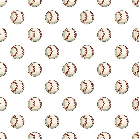 Baseball Ball Pattern Sport Cartoon Background, Culture, Baseball ...