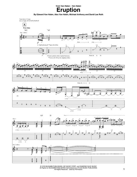 Eruption by Van Halen - Guitar Tab - Guitar Instructor