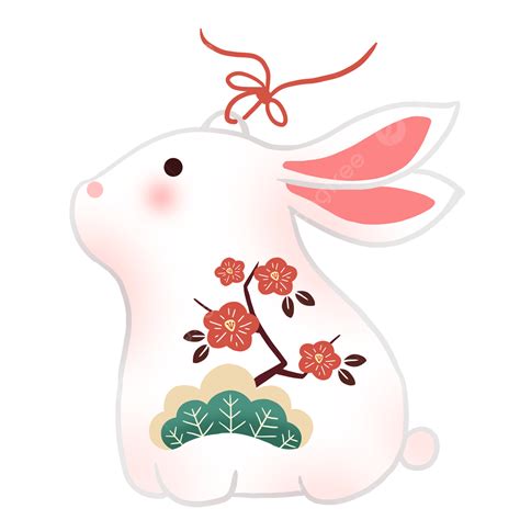 Japanese Bell Rabbit Bell New Year Decorations, Earth Bell, Rabbit, Japanese New Year PNG ...