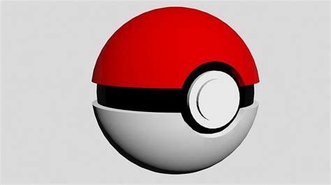 Pokeball pokemon ball 3D model | CGTrader