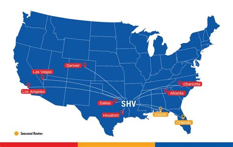 Route Map | Shreveport Regional Airport, LA - Official Website