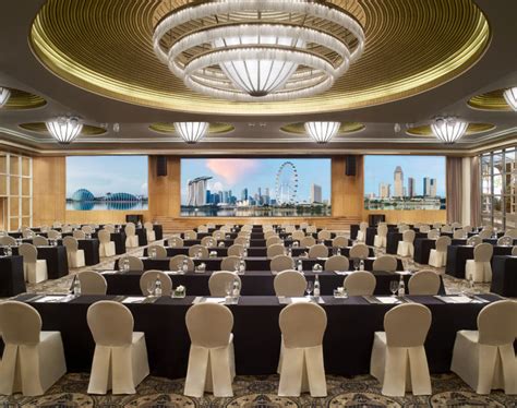 The Ritz-Carlton Singapore’s grand ballroom gets a tech-forward facelift