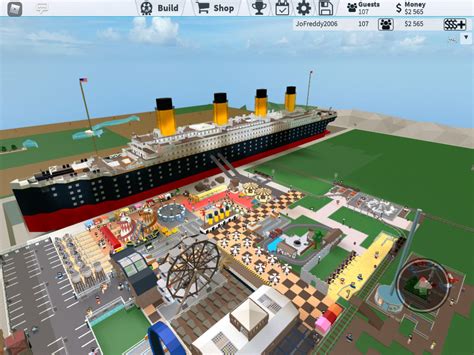 My RMS Titanic Build In Theme park Tycoon 2 : r/roblox