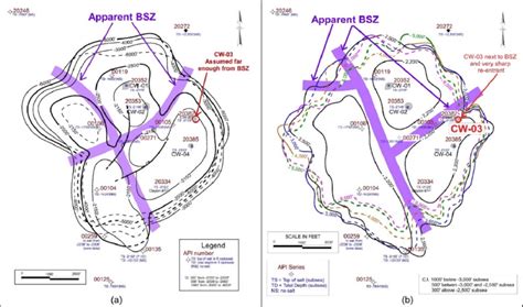 Top of salt map for New Home Dome from a) 2012 using well control and... | Download Scientific ...