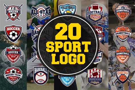 20 Sport Team Logos Template (76206)