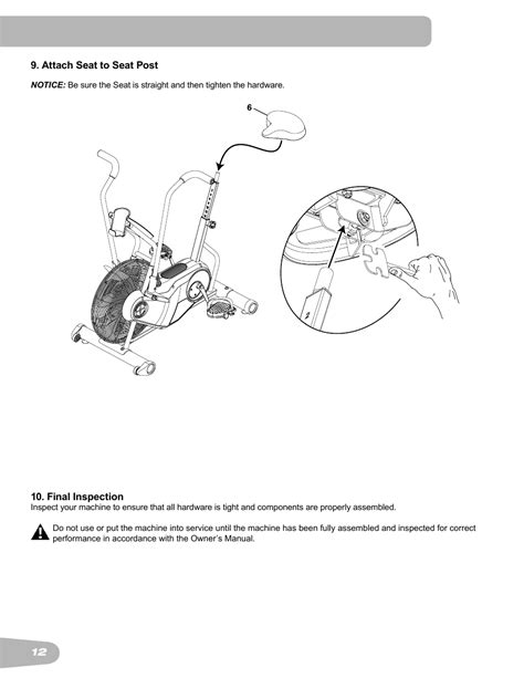 Schwinn Airdyne AD6 User Manual | Page 12 / 28