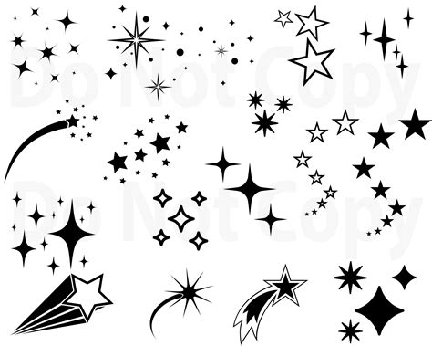 Stars SVG Bundle Star Vector Shooting Stars Svg File for - Etsy