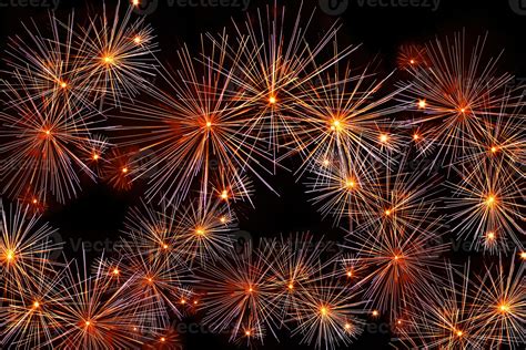 Abstract background, bright explosions fireworks black background ...