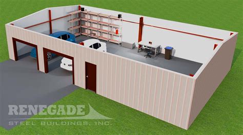 30x50 Metal Building | 30x50 Steel Building | Renegade Steel Buildings