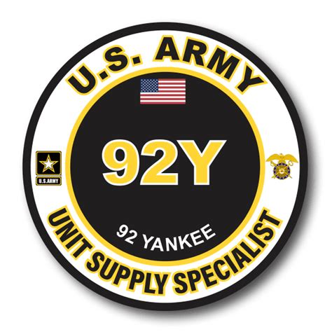 US Army 92Y Unit Supply Specialist MOS Decal