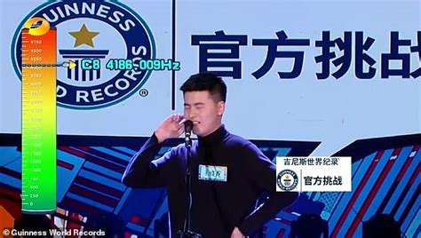 Man breaks Guinness World Record for highest-pitched note EVER sung by a man | Daily Mail Online