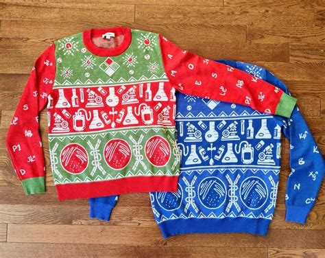 Knitted Lab Holiday Sweater // Christmas Sweater // Ugly Sweater // Science Sweater //holiday ...