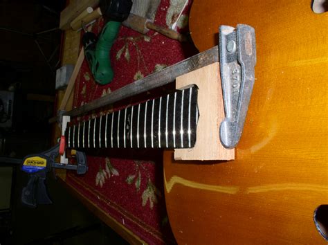 Guitar Neck Repair On An Archtop Guitar