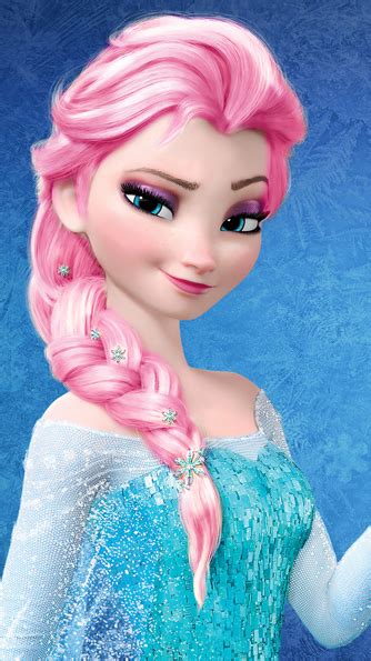 Elsa - Pink Hair Color - Frozen Photo (37178051) - Fanpop