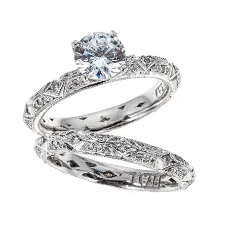 Tacori Platinum Engagement & Wedding Ring Set – D'amati Fine Jewelry