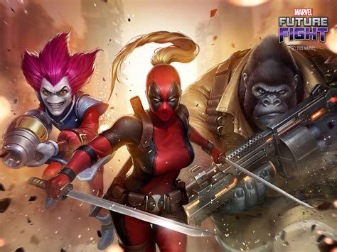 Female Deadpool Marvel Future Fight Wallpaper, HD Games 4K Wallpapers ...