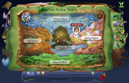 Pixie Hollow Map