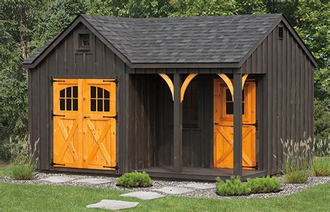 Porch Nook Series Shed | Amish Structures MD