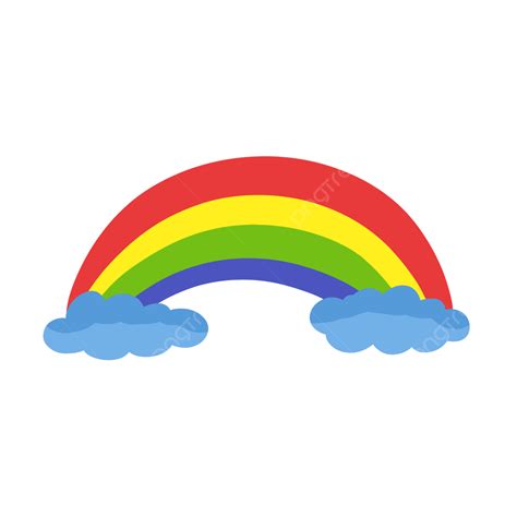 Rainbow In The Sky Cartoon, Rainbow, Sky, Rainbow Cartoon PNG Transparent Clipart Image and PSD ...