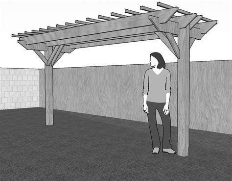 Two-post freestanding pergola | Pergola plans, Backyard pergola, Building a pergola