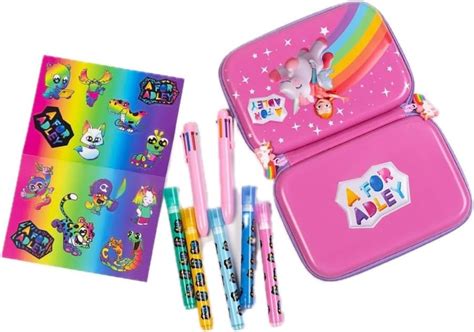 A FOR ADLEY Unicorn Rainbow Art Pouch and Pencil Case, A Fun Way to Store All Your Coloring And ...