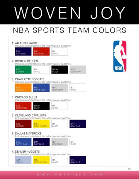 NBA SPORTS TEAM COLORS - Woven Joy