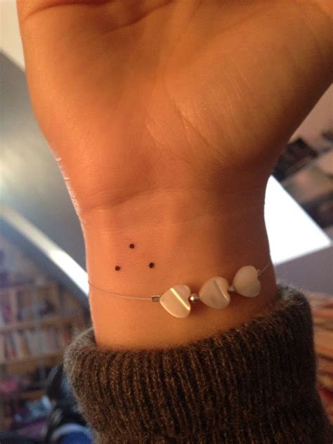 3 Dot Tattoo Meaning - 8 Small Tattoos That Mean Big Things Tattoodo / Fingers ink do the 3 dots ...