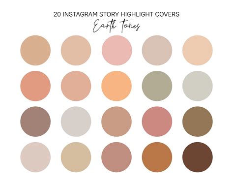 20 Instagram Story Highlight Icons Neutral Earth Tones Story | Etsy ...