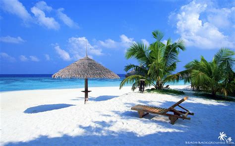 tropical beach wallpaper - HD Wallpaper