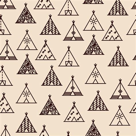 Seamless Tent Pattern 12630255 Vector Art at Vecteezy