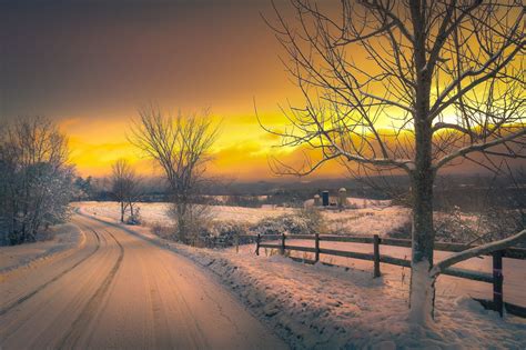 Landscape photography of icy road HD wallpaper | Wallpaper Flare