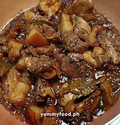 Adobong Baboy at Manok Recipe » Yummy Food Ph