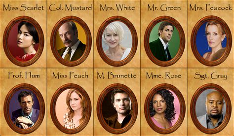 Clue Board Game Characters