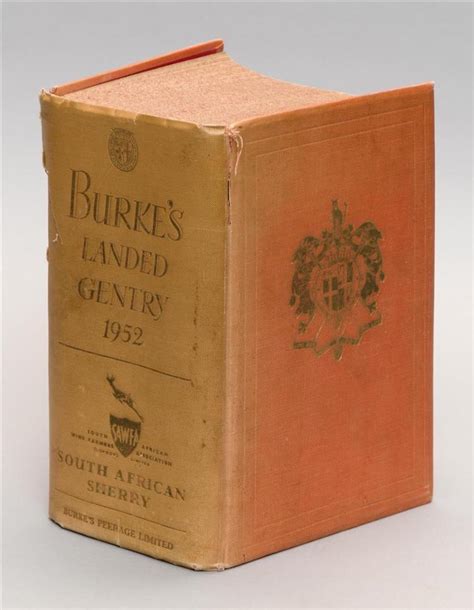 Sold Price: (HERALDRY) ONE VOLUME Burke''s Landed Gentry. 1952. - March 4, 0117 10:00 AM EST