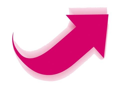 Pink M Font - curved arrow png download - 710*534 - Free Transparent ...