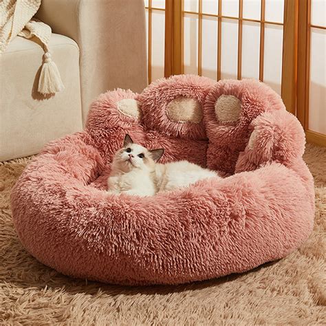 Pink Fluffy Cat Beds | tunersread.com