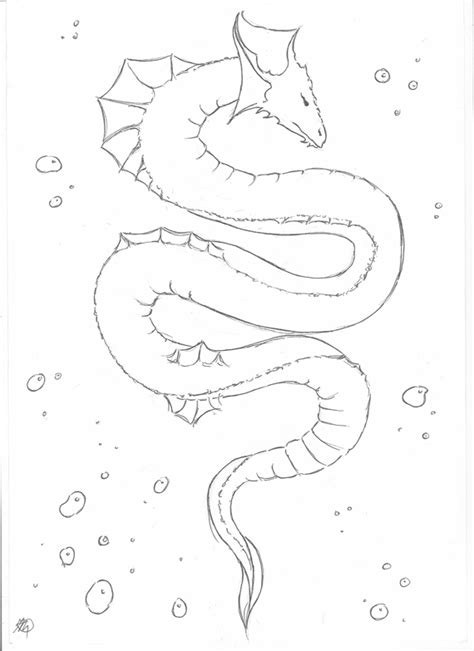 Sea Serpent Drawing at GetDrawings | Free download