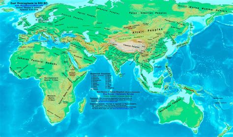 World map 600 BC - World History Maps