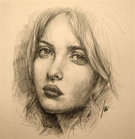 Portrait Drawing of a Girl – Art of Wei