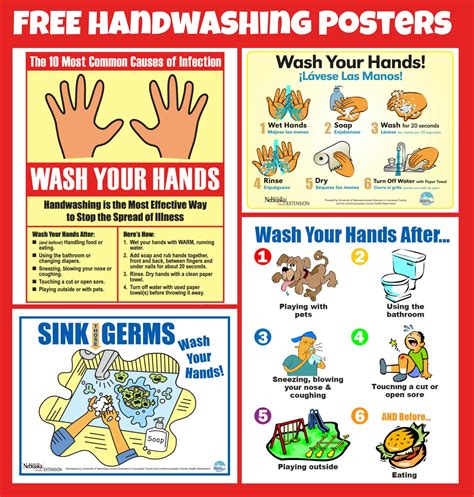 Free English / Spanish Handwashing Poster - Use For Daycare, School - Free Printable Hand ...