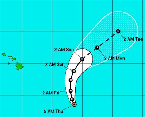 Hurricane Olaf Moving Northwest : Big Island Now