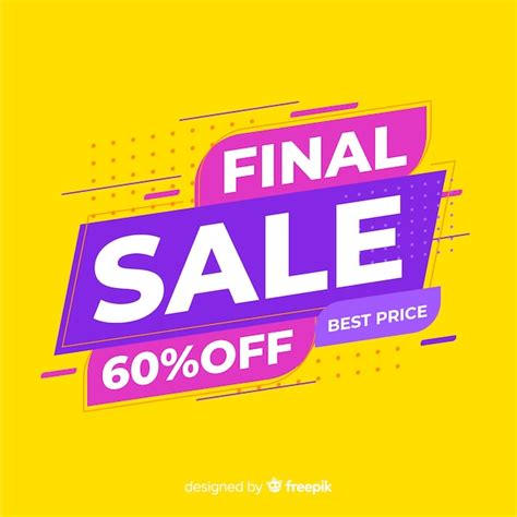 Free Vector | Abstract final sale promotion banner