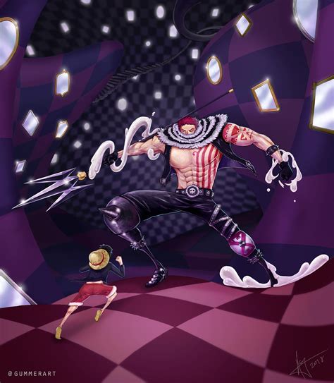 My digital painting of Luffy vs Katakuri : r/OnePiece