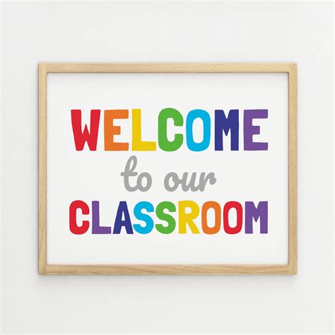 Welcome to Our Classroom Printable Art Home Classroom Decor | Etsy Australia | Classroom signs ...