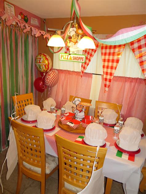 Pizza party decoration ideas | Party Ideas | Pinterest | Pizza party, Pizzas and Birthdays