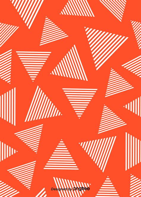 Simple Style Orange Geometric Patterns Background Wallpaper Image For ...