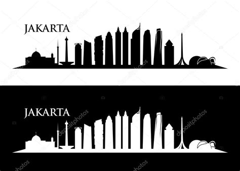 Jakarta skyline Stock Vector Image by ©I.Petrovic #46231721