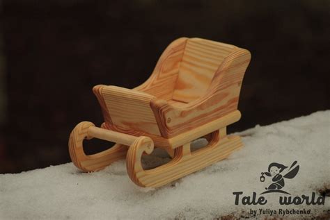 Christmas Santa Wooden Sleigh Xmas Home Decoration Eco - Etsy