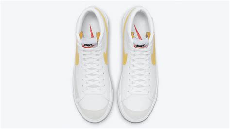 Nike Blazer Mid Yellow Swoosh | Where To Buy | DJ3050-101 | The Sole Womens