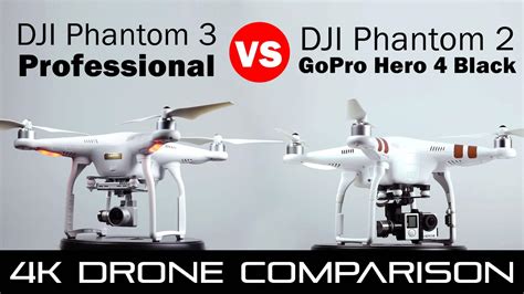 DJI Phantom 3 Professional vs Phantom 2 with GoPro Hero 4 Black